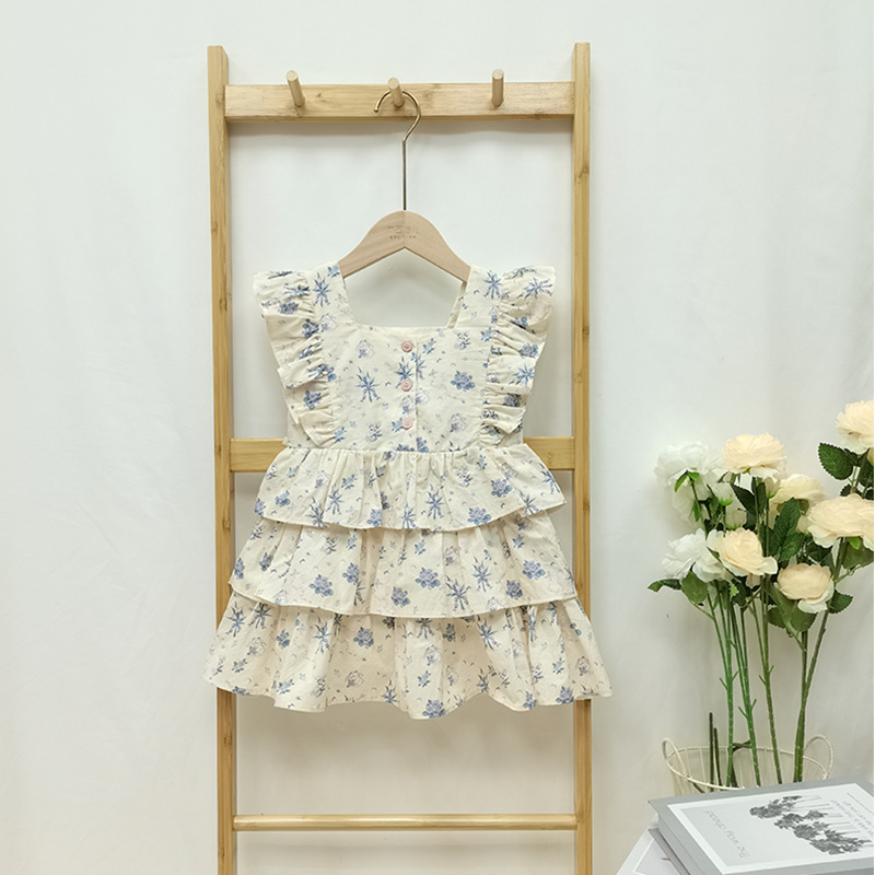 Summer princess bunny floral sweet little girl cake skirt — image 7
