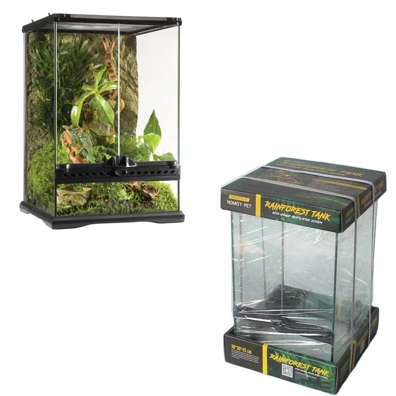 Reptile Terrarium Rainforest Reptile Tank Breeding Cage for Reptile Terrarium Accessories — image 1