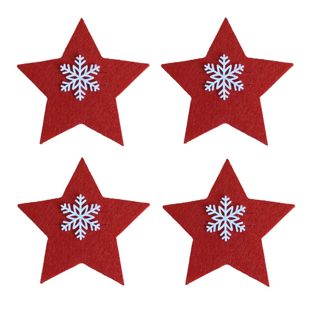 4PCS Christmas Knife and Fork Holder Elk Xmas Tree Pocket Cutlery Bag Non-woven fabric Tableware Organizer Table Decor Tools — image 9
