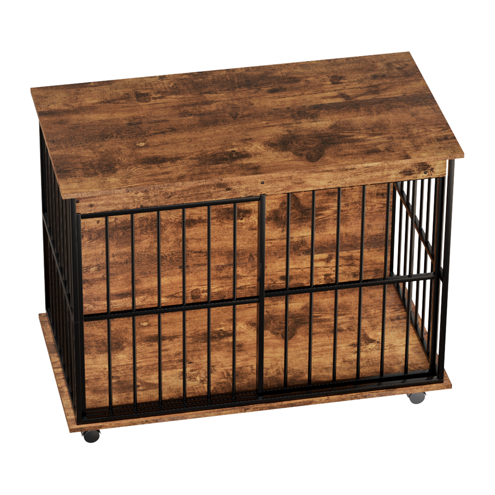 Dog Crate Furniture, Large Dog Cage Furniture With Tray For Medium Large Dogs, Wooden Dog Kennel Furniture — image 6