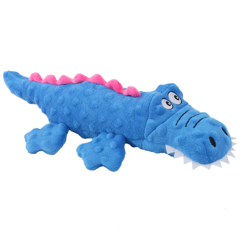 New Pet Plush Toys Voice Crocodile Grinding Teeth Resistant Cute Cartoon Dog Toys Pet Supplies — image 2