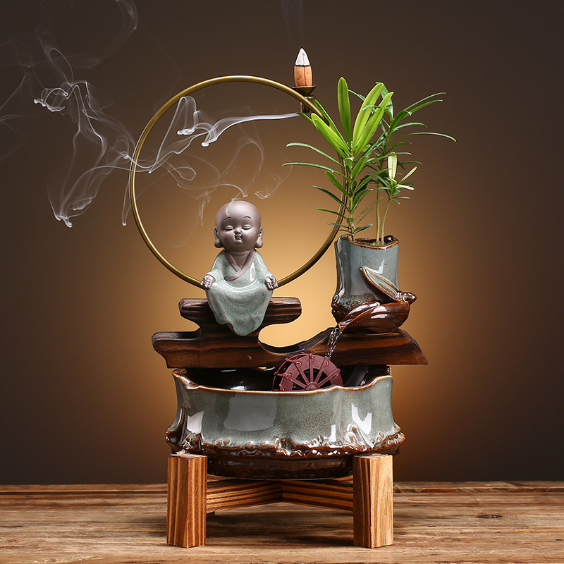 Acuario de Cerámica para Sótano o Mesa de Comedor Pequeño y Creativo — imagen 3
