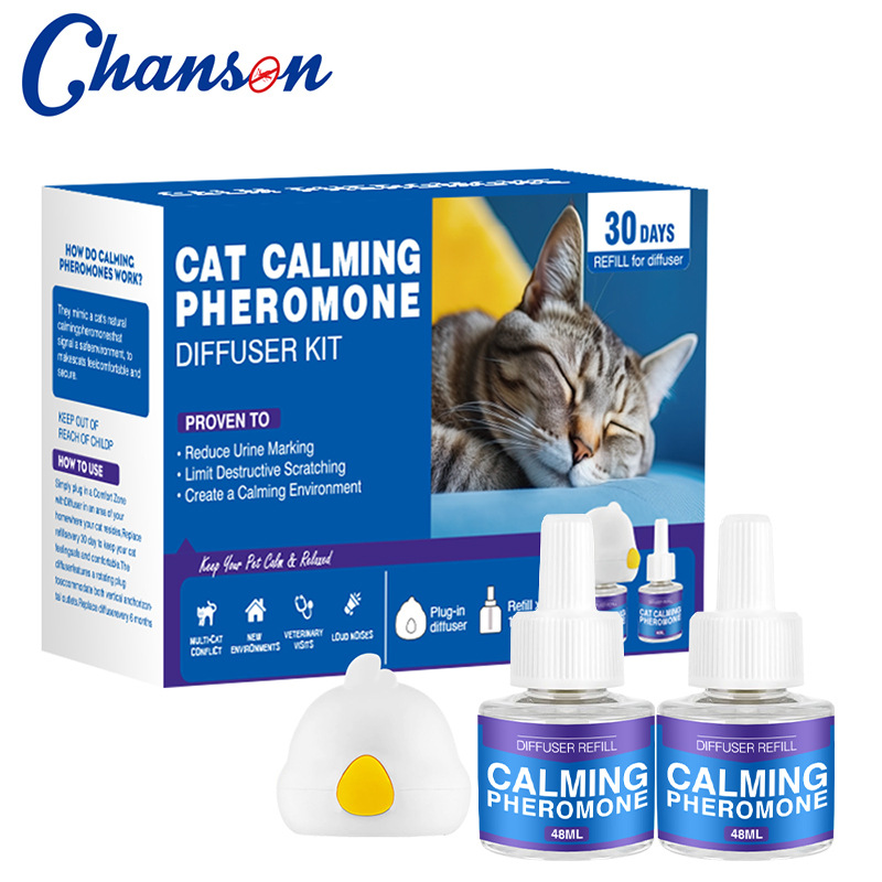 Cat Calming Pheromone Spray Pet Pheromone Mood Soother Anti-Stress Electric Heating Set — image 2