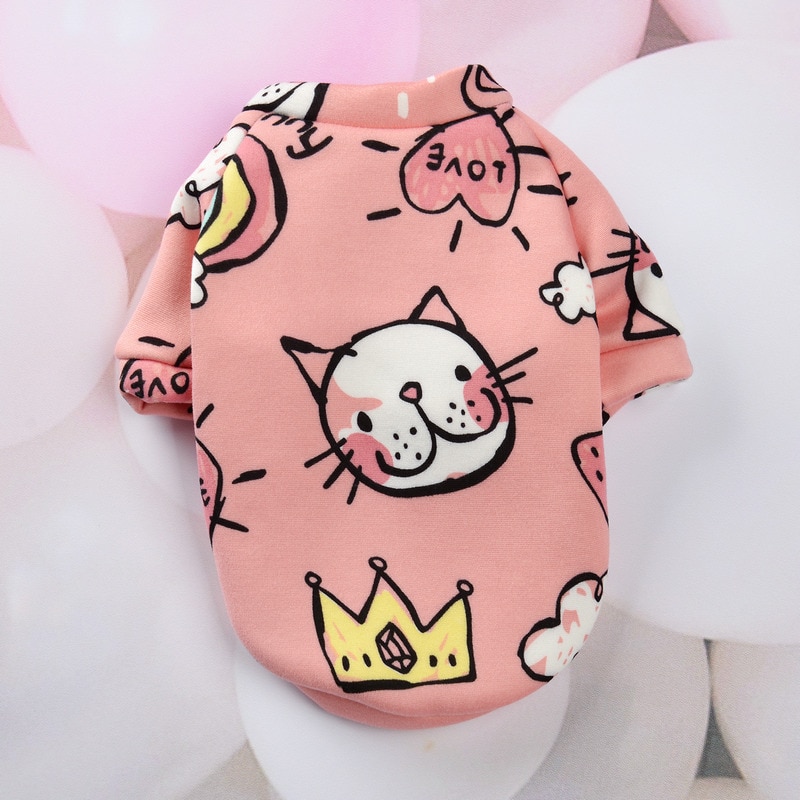 Pet Dog Costume Cute Animal Printed Pet Coat Cotton Soft Pullover Dog Shirt Jacket Sweatshirt Cat Sweater Pets Clothing Outfit — image 11