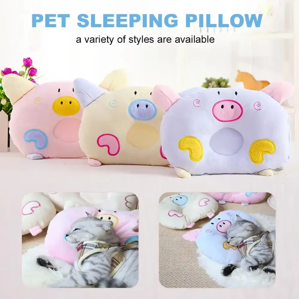 Pet Bed Cat Dog Supplies Deep Sleep Comfortable Oval Cute Pig Dog Pillow Chihuahua Yorkshire Small Dog Suitableat — image 2