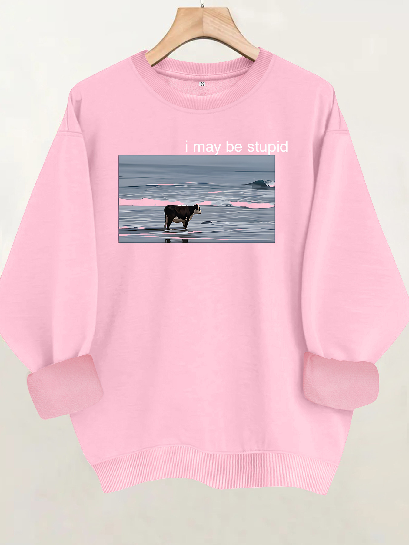 Ocean Cow Printed Base Long Sleeve Velvet Hoodie — image 8
