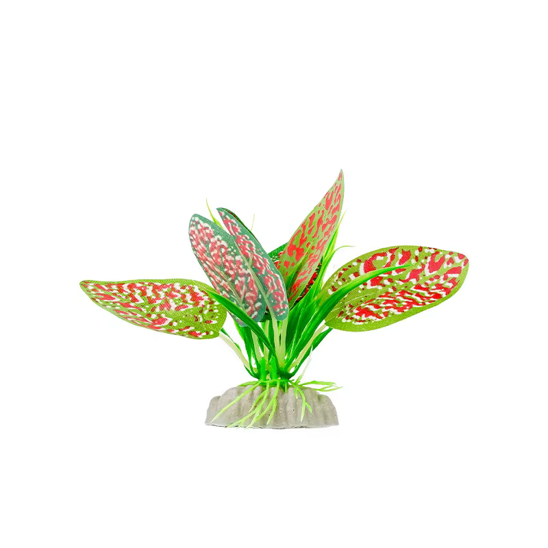 Planta Acuática Artificial para Reptiles – Hoja Decorativa de Simulación de 10cm de Altura para Terrario, Escondite para Lagartos y Tortugas — imagen 5