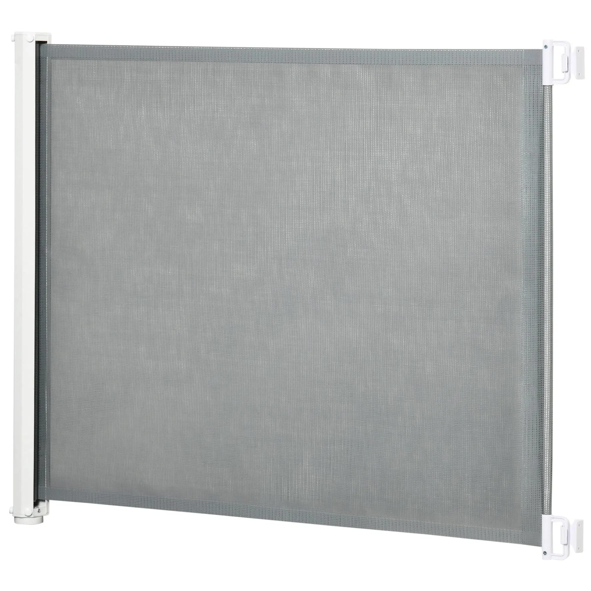 Retractable Pet Safety Barrier Gate, Flexible and Extensible for Stairways Doorways Hallways, Grey — image 1