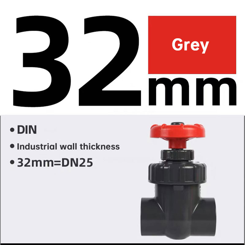 25/32/40mm UPVC Control Valve - Corrosion Resistant Plastic Gate Valve for Aquarium Sump & Garden Drip Irrigation Accessories — image 14