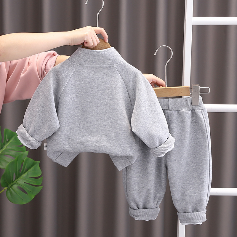 Toddler Boys Girls Letter Horse Print Sweatshirt Two-Piece Set Spring Autumn — imagen 5