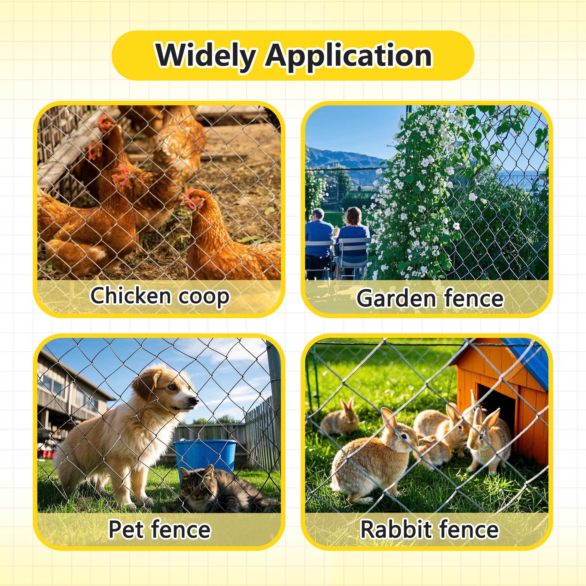 Farm Fence Heavy Zinc Coating Cattle Fence, Field Wire Fencing Deer Fence, Goat Fence, Hog Wire Fencing For Yard Livestock & Animals Protection — image 11