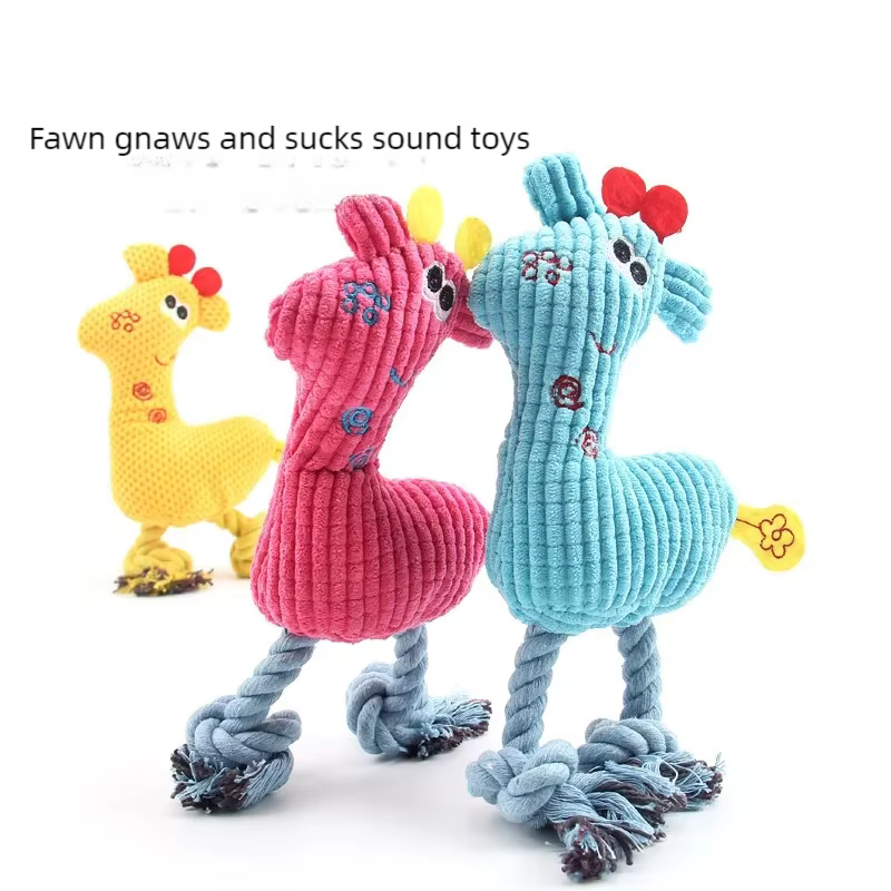 Juguetes de Plush para Perros y Gatos - Accesorios Interactivos para Interior - Juguetes Resistentes al Mordisqueo con Sonido — imagen 1