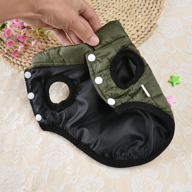 New Down Cotton Clothes Pet Dog Clothes Small Dog Teddy Autumn And Winter Clothes Cat Warm Cotton Clothes — image 3