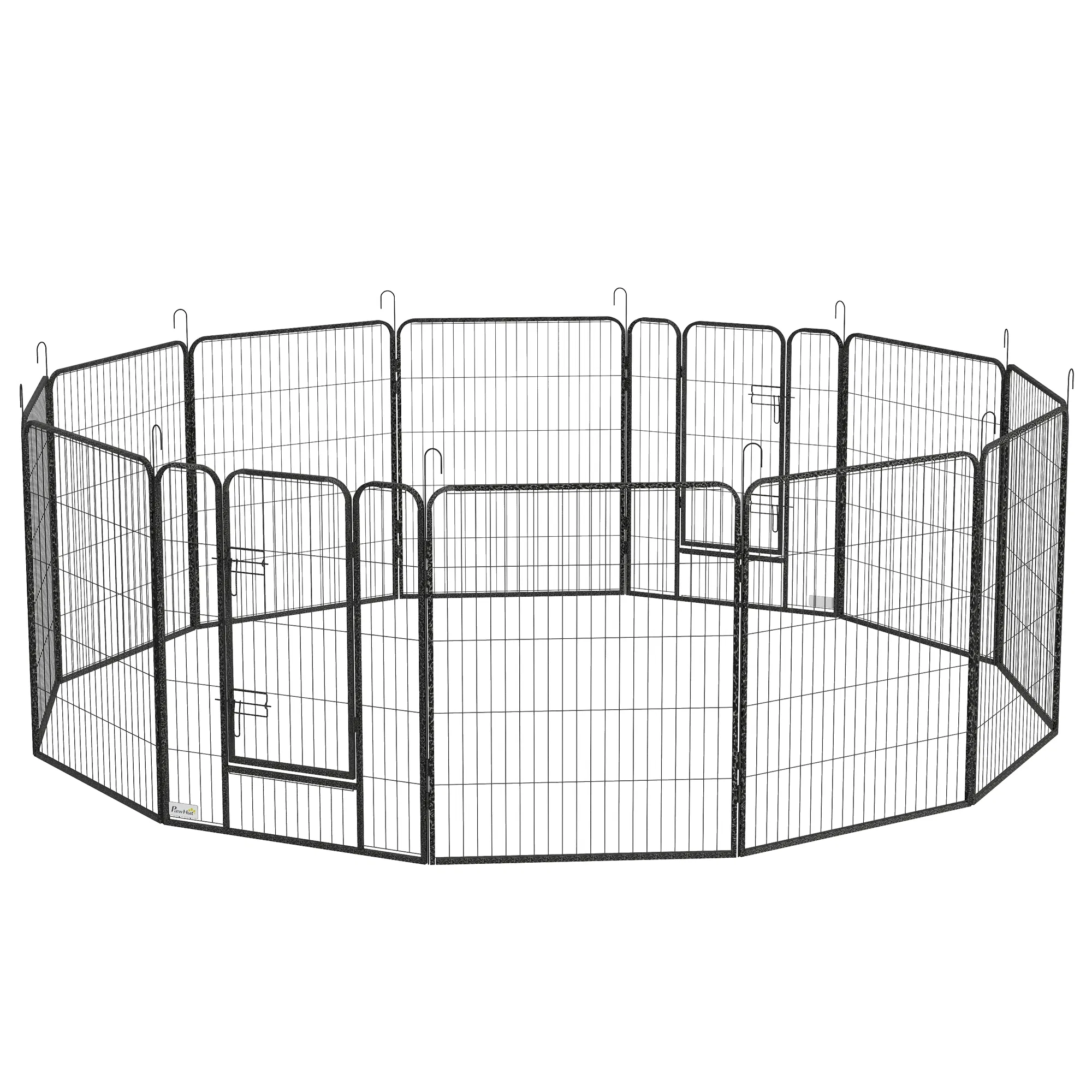 Dog Pen with Gate, 12 Panels Puppy Playpen, Dog Fence, 39"H — image 1