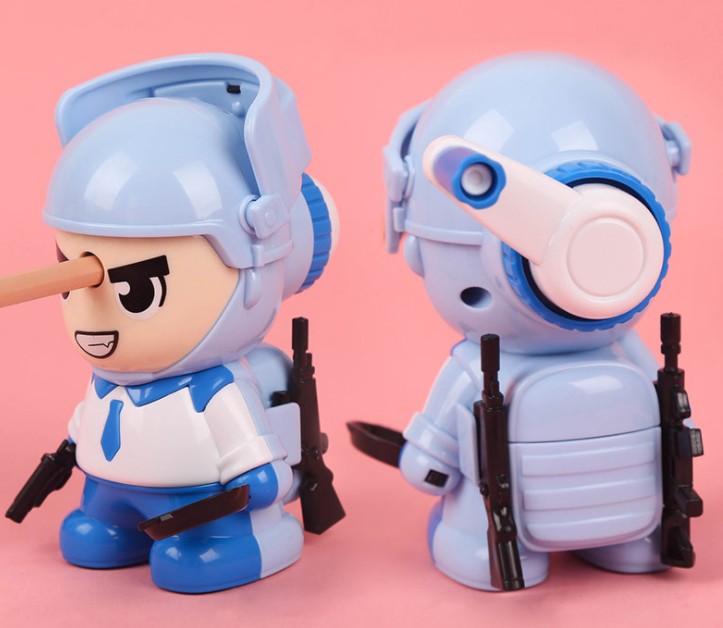 Sharador de lápices para niños con forma de pollo robot — imagen 3