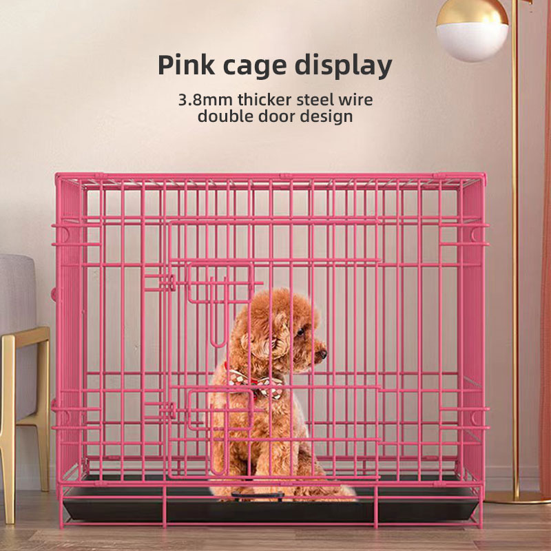 Simple Good-Looking Dog Cage Cat Cage Pet Cage Wire Cage In Medium And Large Thick Cat Villa Pet Litter — image 4