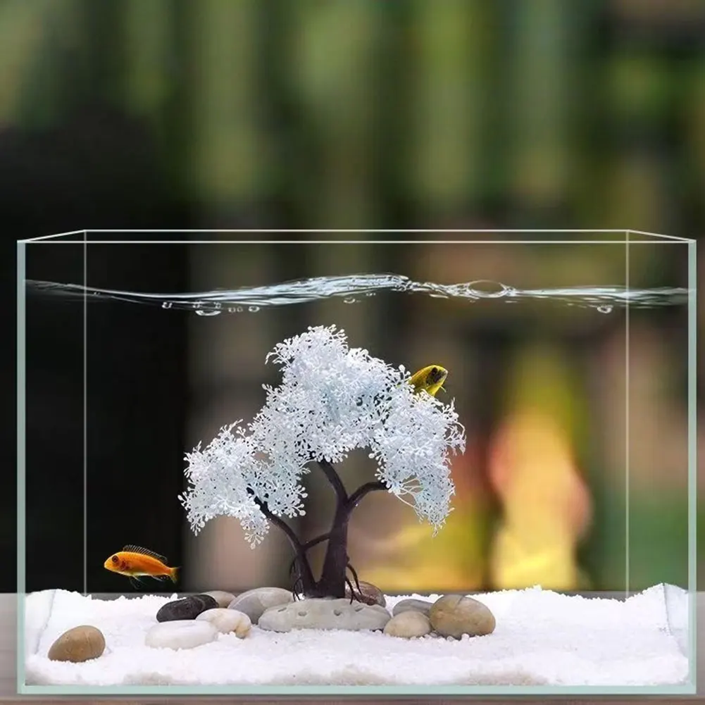 Decoración de Acuario Realista Sakura - Adorno Creativo para Tanques de Peces — imagen 6