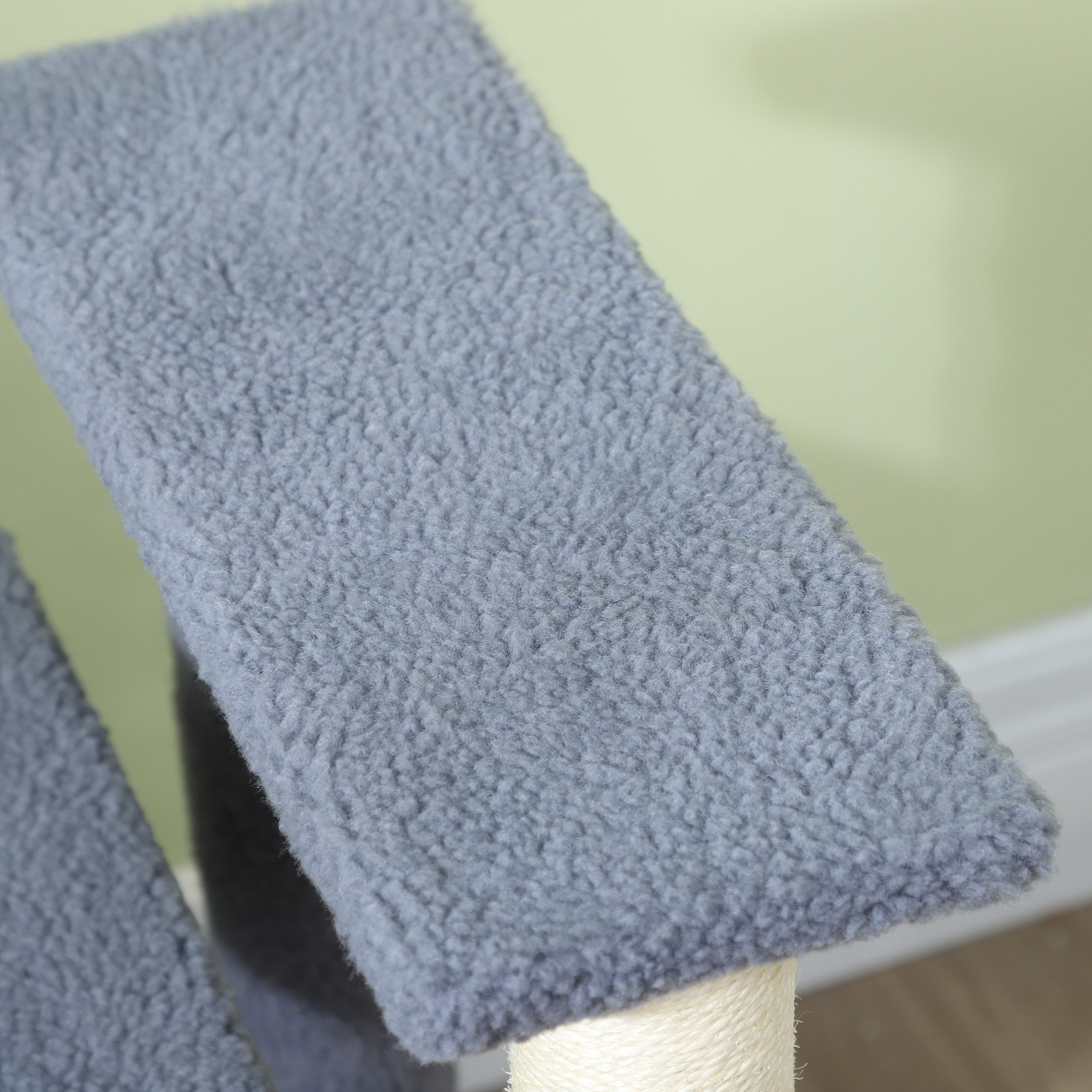 Escalones para Gatos de 4 Niveles con Postes Rascadores para Cama Alta, Sofá, Gris — imagen 6