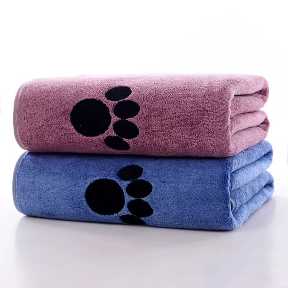 Toallas para Perros Ultraabsorbentes de Microfibra Transpirables Secado Rápido Muy Suaves Pañales de Baño para Mascotas — imagen 1