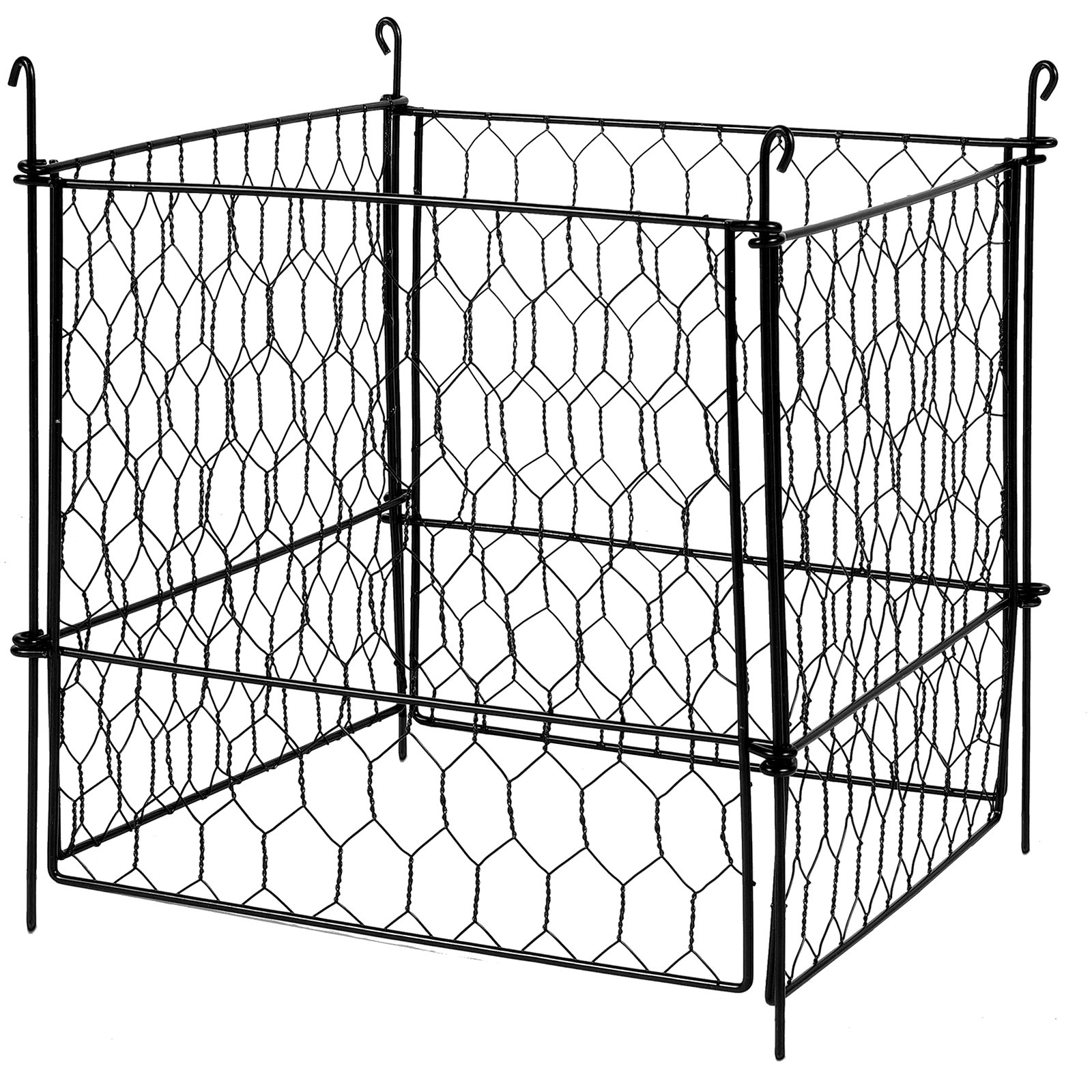 Paquete de 4 Protectores de Plantas Contra Animales, Protector de Malla de Alambre 13.4'' x 13.4'', Jaulas para Plantas de Exterior, Flores y Vegetales, Mantiene Fuera a Conejos, Gallinas y Ardillas, 16 Piezas de Malla Metálica — imagen 1