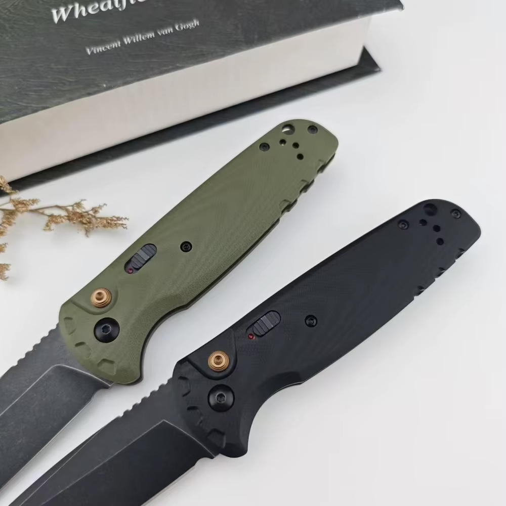 BM 4300 Folding Knife G10 Handle Wilderness Exploration, Hunting, Camp Survival, Ergonomic Handle, EDC Multi-functional Knives — image 4