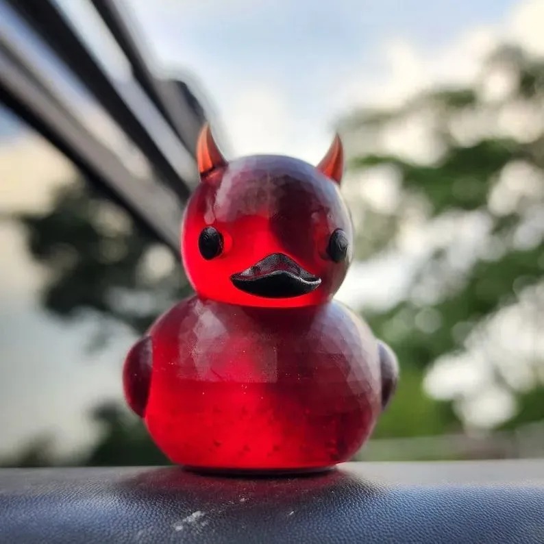 Lil' Devil Ducky Little Devil Duck Car Ornaments Decoration Halloween — image 2