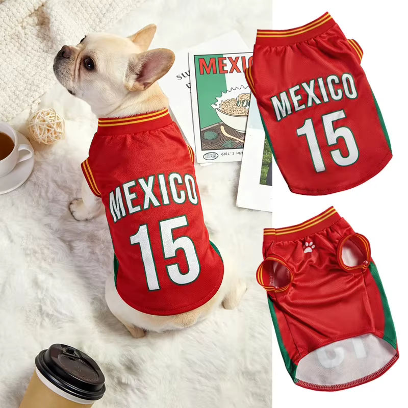 Camiseta de Fútbol Ligera para Perros Verano Transpirable Malla Suave — imagen 5