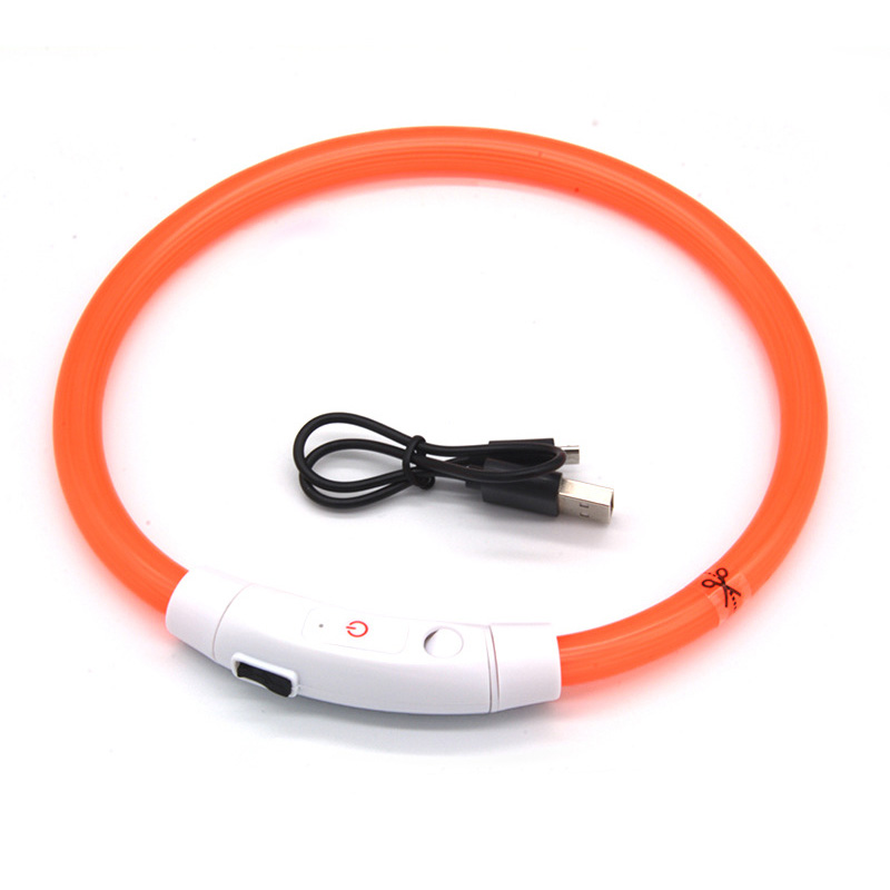 LED Fiber Optic Dog Collar - Multi-Color PVC, USB Rechargeable, Night Safety (S/M/L Sizes) — image 5
