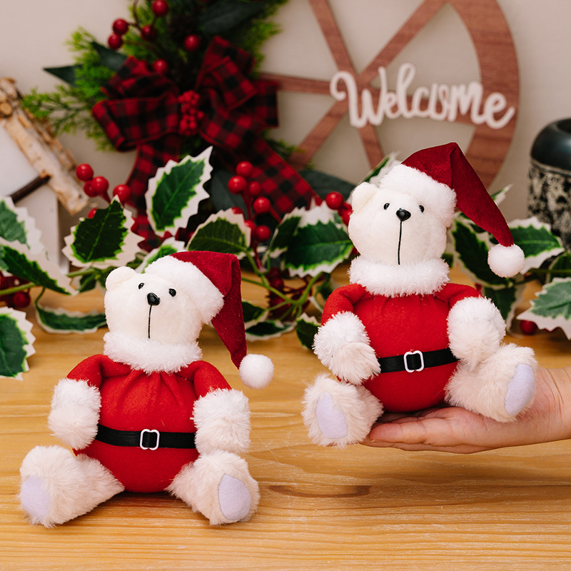 Christmas teddy bear figurine ornament — image 6
