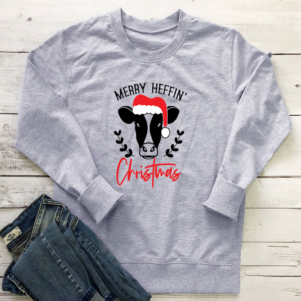 Letter Cow Head Printed Hoodie — image 5