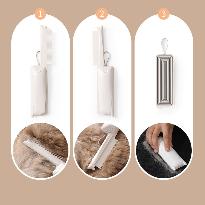 Cat Groomer Pet Row Comb Hair Removal Needle Comb To Floating Hair Open Knot Artifact Cat Hair Dog Hair Scraper — image 2