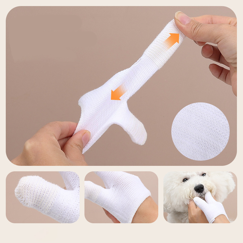 Cepillo Dental para Mascotas - Cubiertas de Dientes Caninos para Perros y Gatos — imagen 4