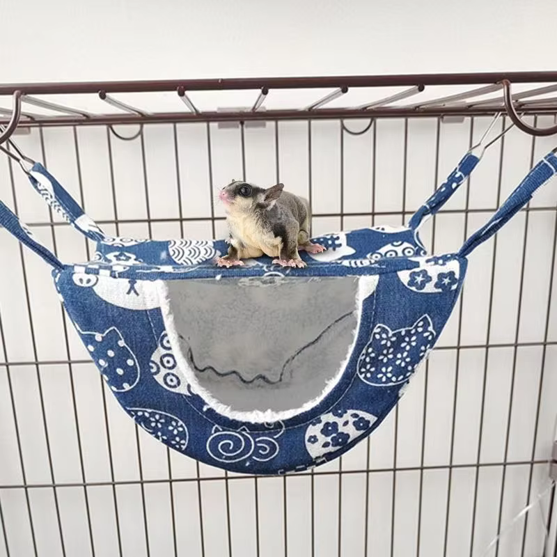 Ferret Hammock for Cage ，Guinea Pig Hideout Mouse Hammock Ferret Bed, Hamster Bed, Hanging Hammock, Warm Bed for Ferret, Chinchilla — image 2