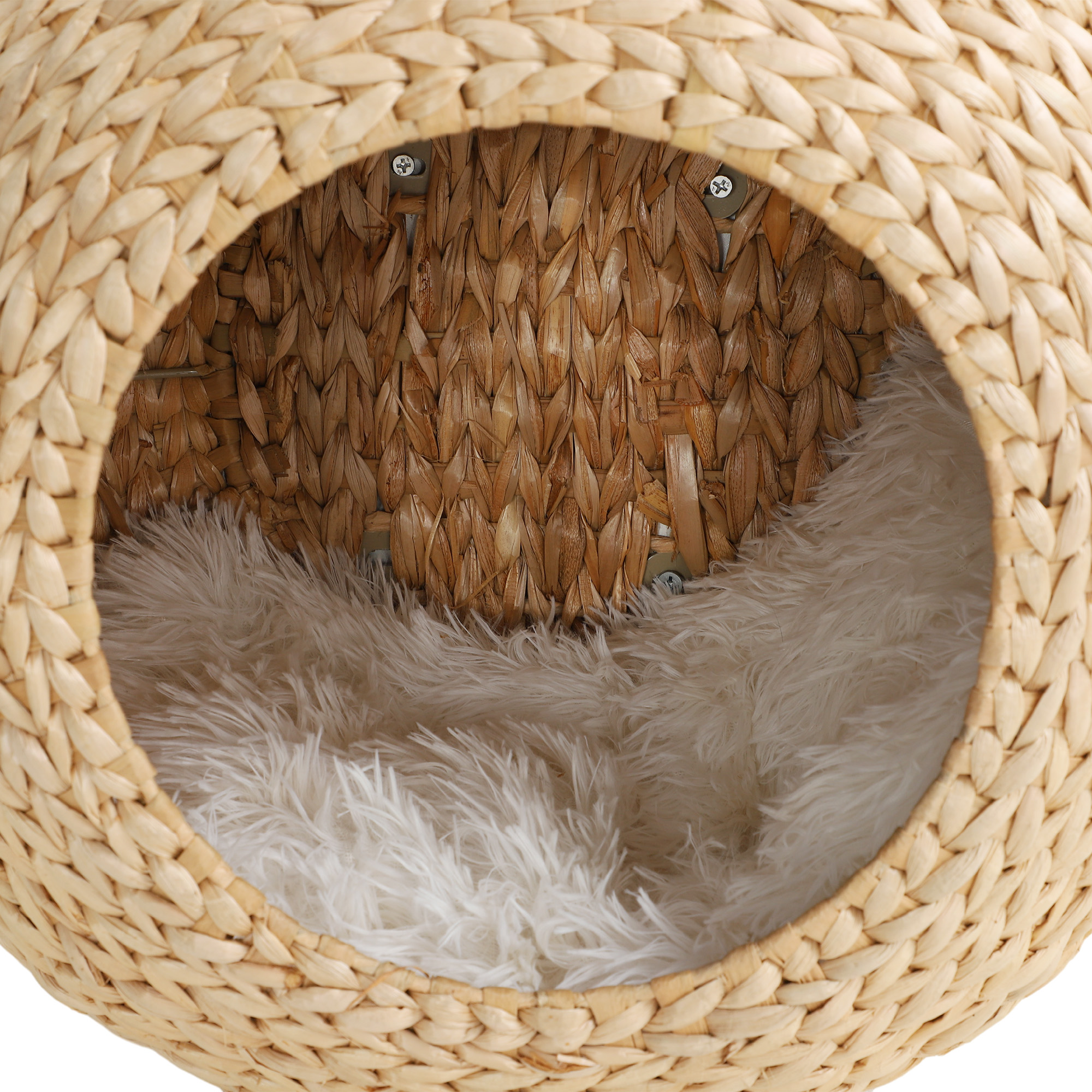 Condomina de Gato en Pared con Almohadilla Limpiable, Madera Natural — imagen 7