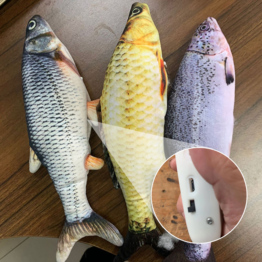 Without Cat Nip Version - Electric Jumping Fish Simulation Electric Fish Toy — image 1