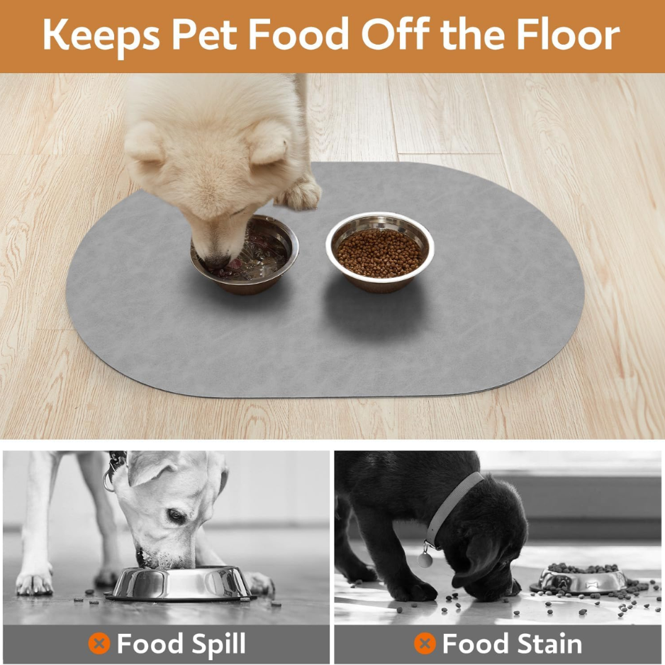 Absorbent Dog Food Mat Dog Mat For Food And Water Bowl — image 4