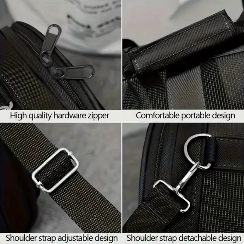 Ventilated Pet Carrier for Cats and Dogs - Lightweight and Durable with Secure Zipper - Great for Travel, Hiking and Outdoor — image 5