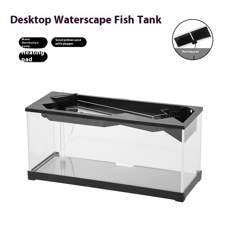 Acuario Todo en Uno de Acrílico con Filtro, Calefacción Circular e Iluminación Integrada — imagen 2
