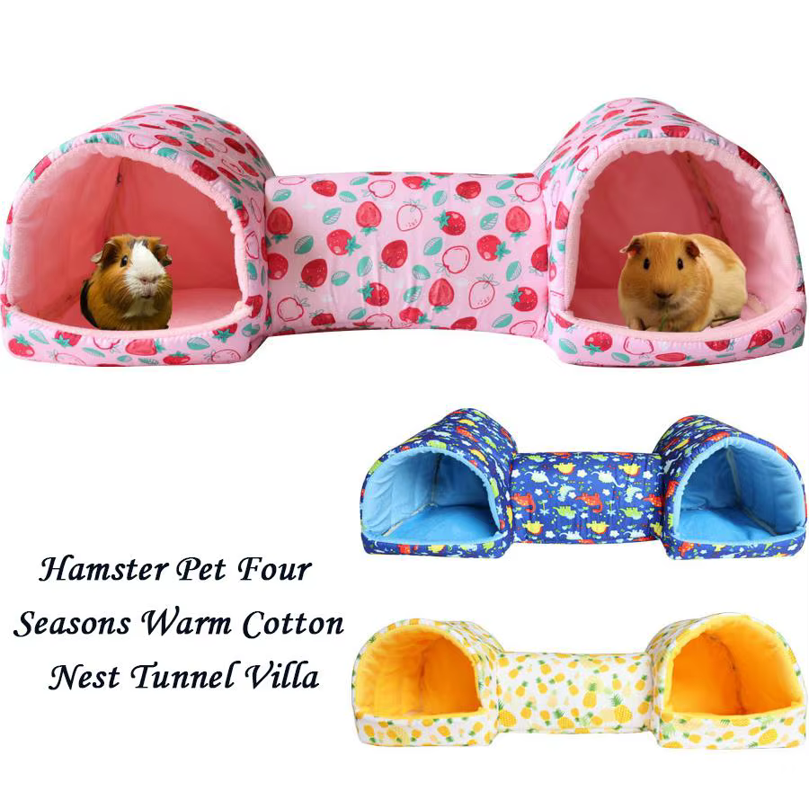 Hamster Rodents Hideaway Toy Gerbil Bed Hideouts Pet Tunnel Cave for Ferrets Hamster Guinea Pigs Sleeping Hideaway Tube F5K3 — image 1