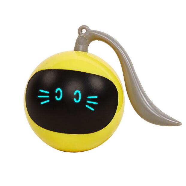 Fofos Two Lucky Raccoon Magic Ball Cat Toy Electric Intelligent Automatic Funny Cat Ball Relieve Boredom And Bite Led Light — image 8