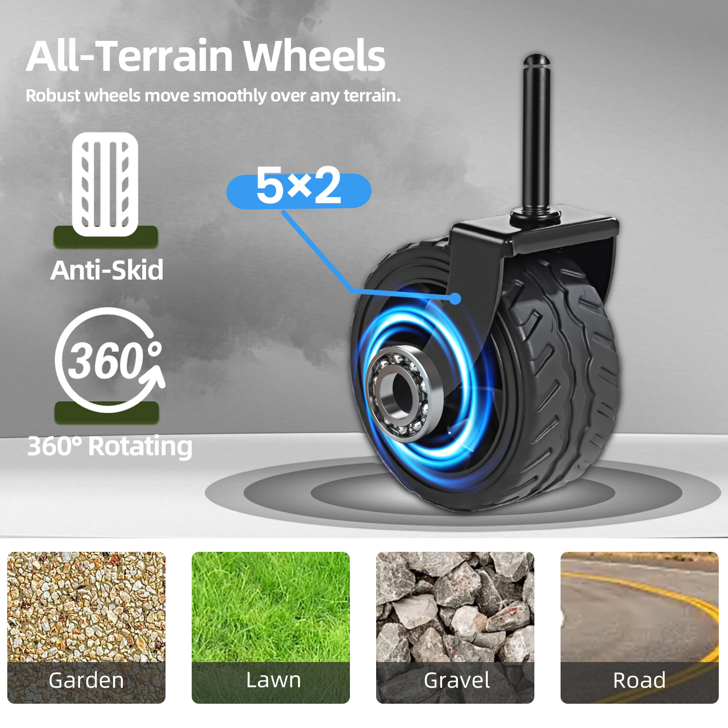 Carro de Camping Convertible con Ruedas Amplias 5x2 Pulgadas, Accesorios para Perros y Almacenamiento Versátil para Playa, Tiendas y Aventuras de 220 Libras Capacidad en Púrpura — imagen 3