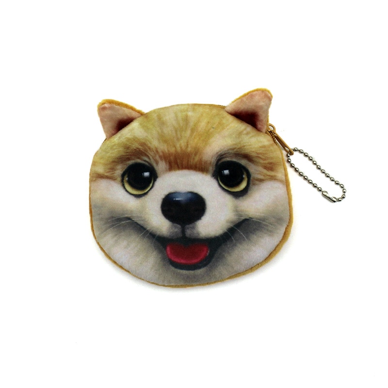 Novedosa Bolsa de Monedas con Animales 3D de Gato y Perro con Cierre de Corcheta - Estilo Kawaii para Niños y Mujeres — imagen 2