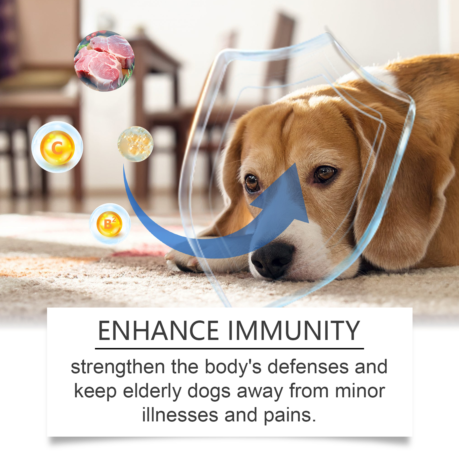 Yegbong Trace Element Tablets For Elderly Dogs, Nerve To Promote Overall Health Calcium Supplement Elderly Dog Care Calcium Tablets — image 4