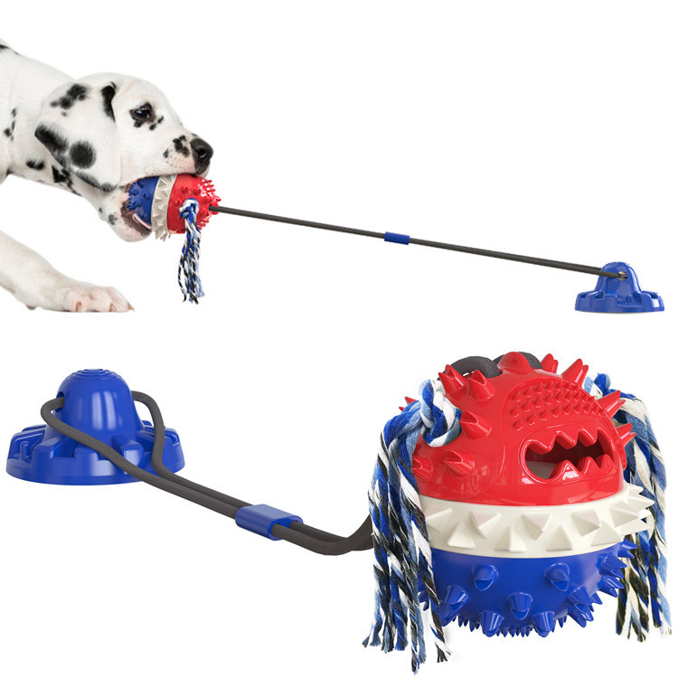 Strong Suction Cup Dog Toy Molar Dog Products Bite Resistant Sound Ball a Pet Products — image 8