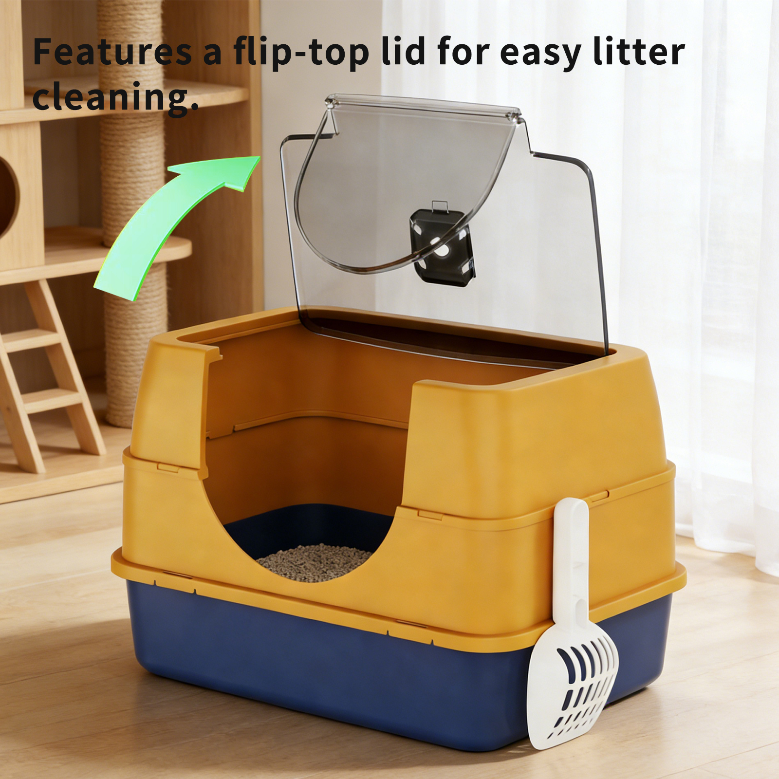 Solo Recogida en Tienda - Caja de Arena Galaxia Totalmente Acristalada para Gatos — imagen 4