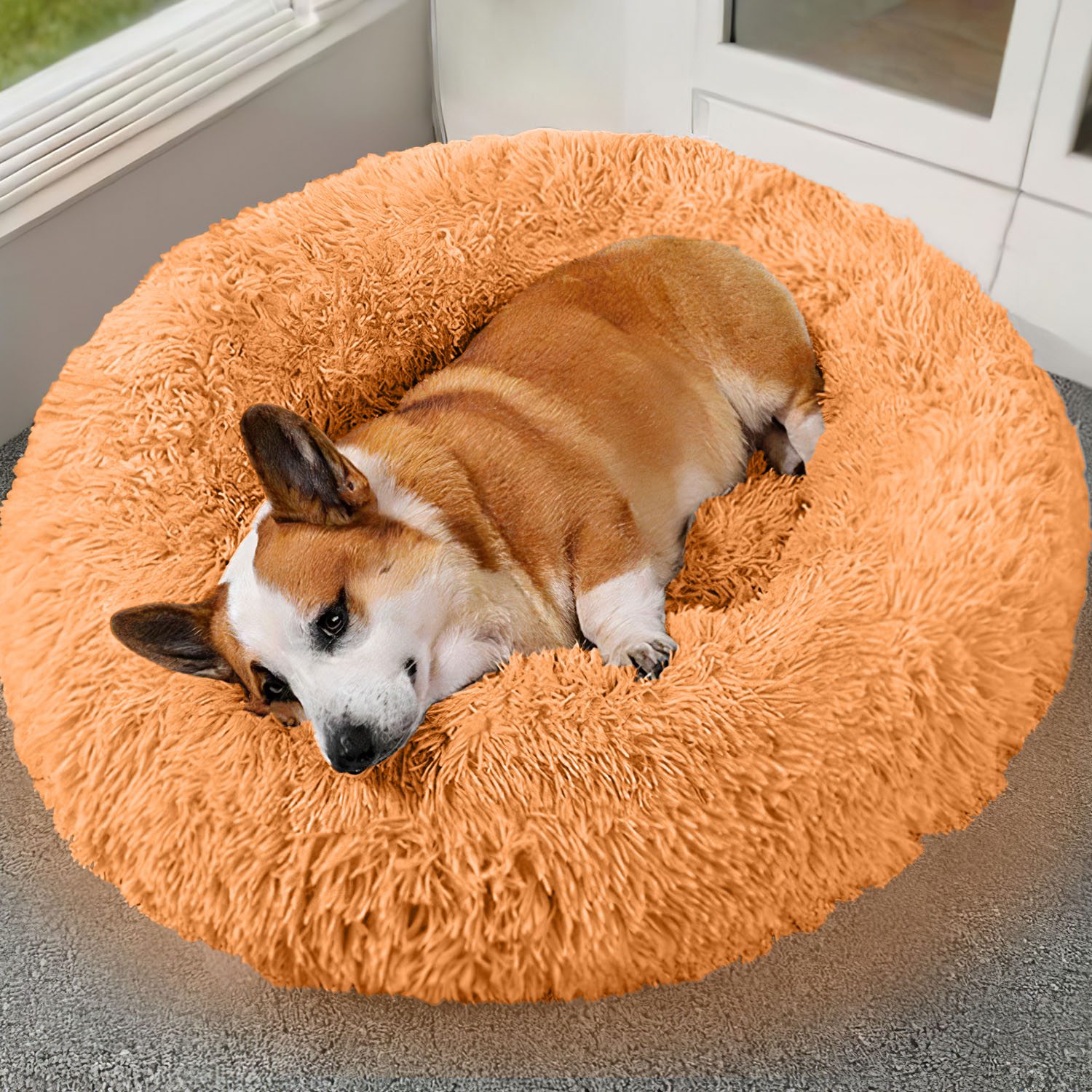 Cama de Pelo Suave para Perros y Gatos, Colchón Cálido Acogedor para Mascotas — imagen 13