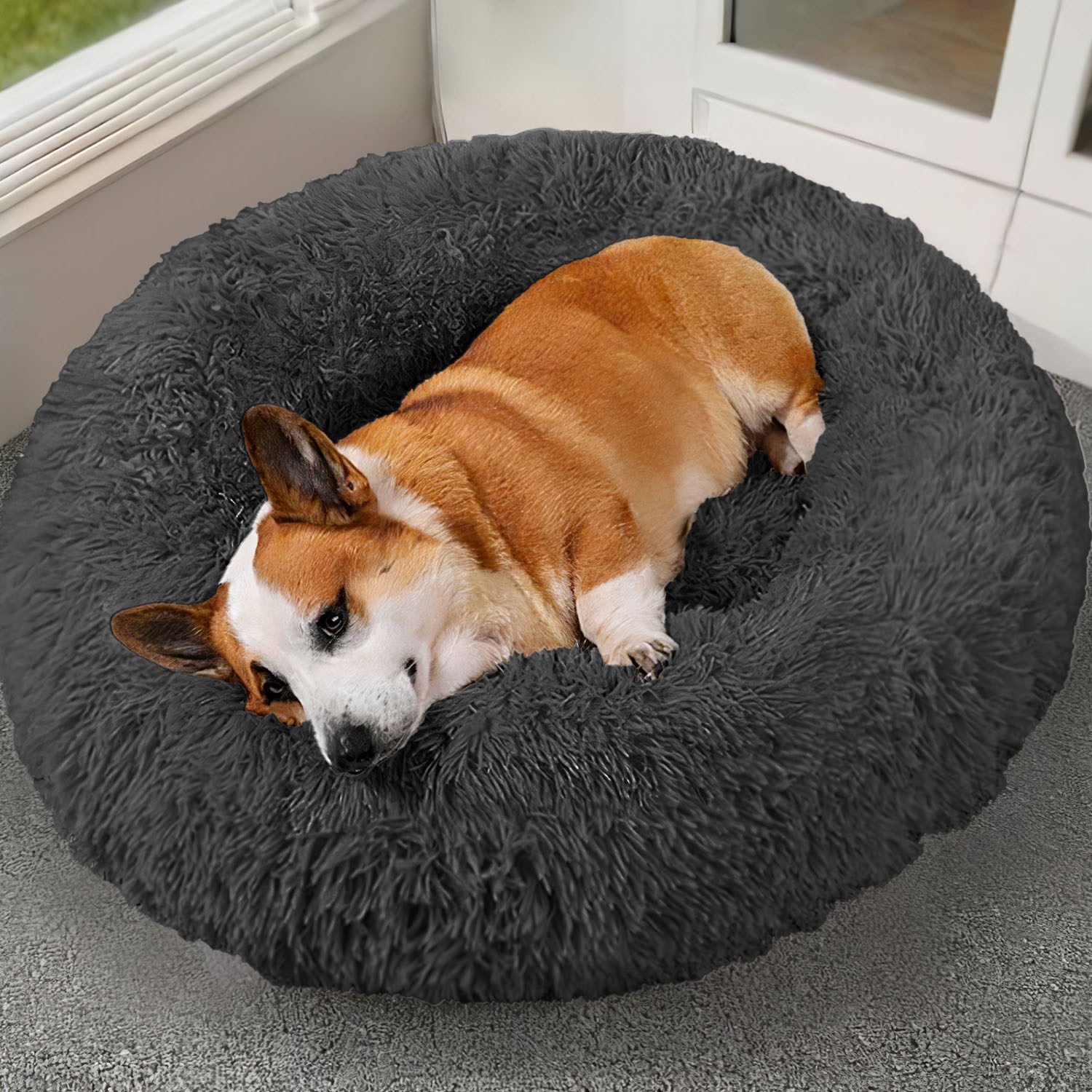 Cama de Pelo Suave para Perros y Gatos, Colchón Cálido Acogedor para Mascotas — imagen 17