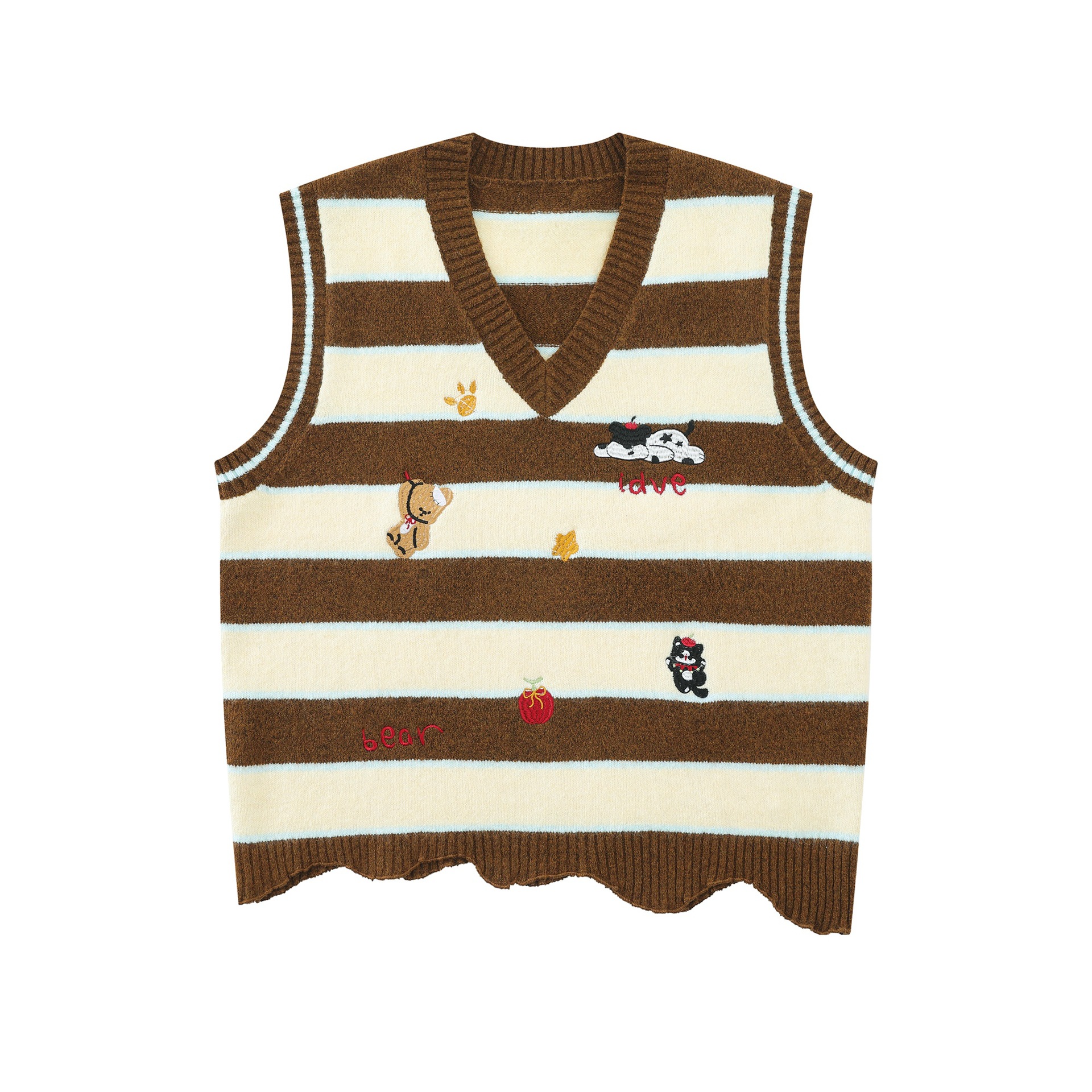 Animal embroidery design sweater — image 4