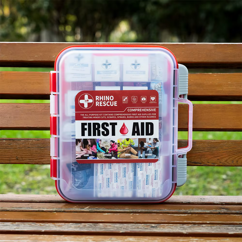 RHINO RESCUE 350 Pieces OSHA All-Purpose First Aid Kit, Home & Office Professional Medical Supplies, for Emergency, School — image 1