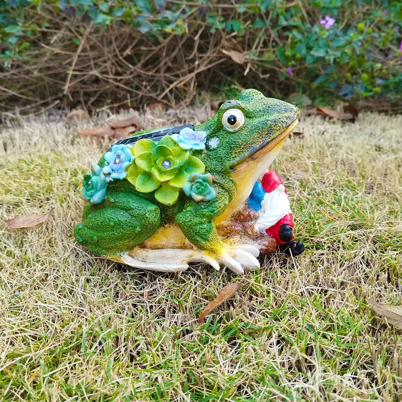 Solar powered outdoor animal statue sprite ornaments — image 4